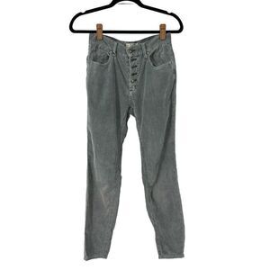 We the‎ Free Gray Button Fly Corduroy Pants Sz 24